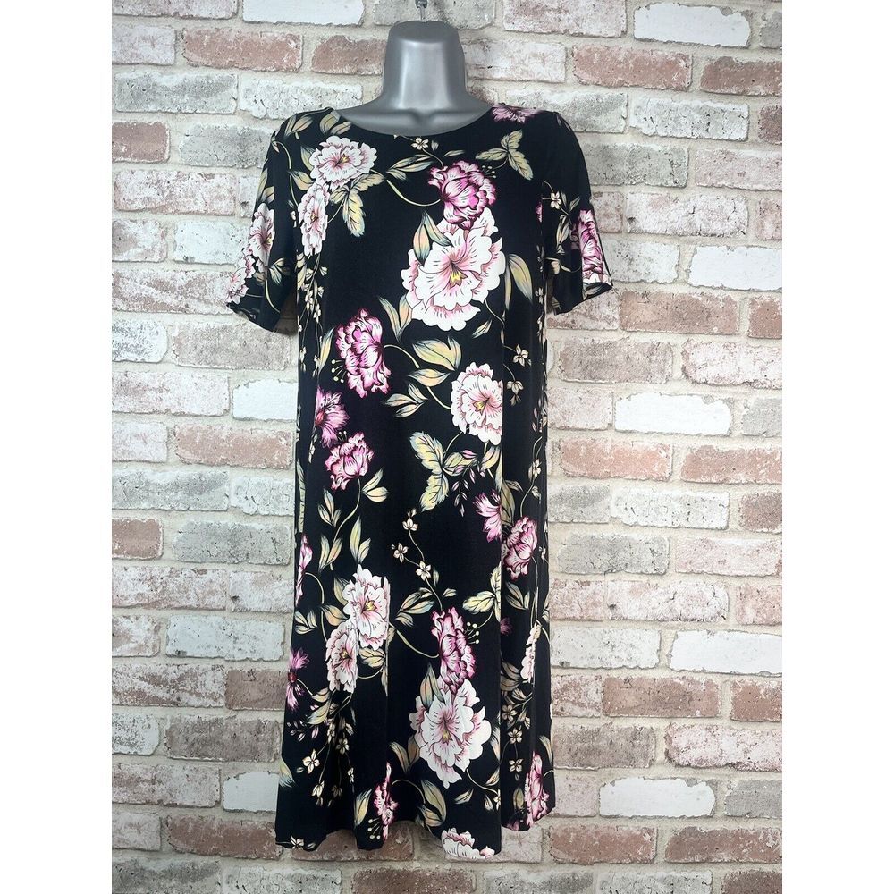 Yumi Kim Sz S Black Floral Love Song Livi‎ Shift Spring Summer Dress